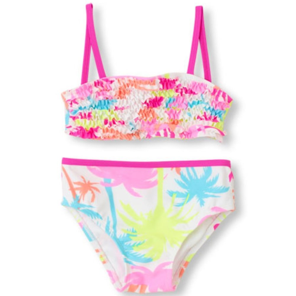 The Children's Place Girl Swim Set Palm Bikini Top Toddler UPF 50+Lined …